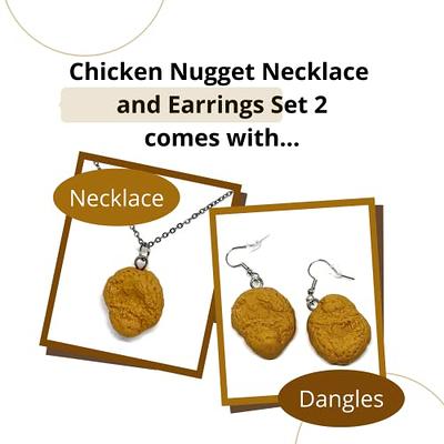 3/$20 Chicken nugget necklace!! Very realistic 😃 | Nugget necklace, Womens  jewelry necklace, Return to tiffany necklace