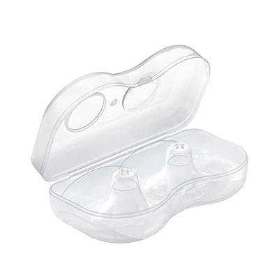 Loveishere Nippleshield Premium Contact Silicone Nipple Shields for Breastfeeding  Nursing Difficulties or Flat Inverted Nipples, with Carry Case 2 PC - Yahoo  Shopping