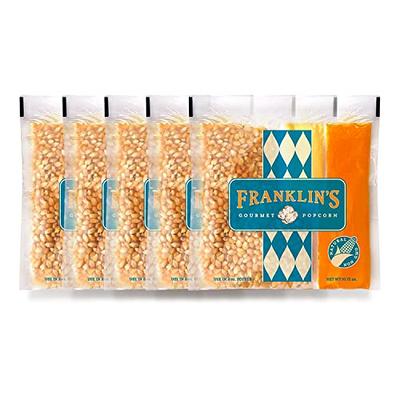 Franklin's Gourmet Popcorn All-In-One Popcorn Packs for Popcorn Machine -  8oz Pack of 10 - Made in USA - Organic Popcorn Bags with Buttery Salt & Oil  - Yahoo Shopping