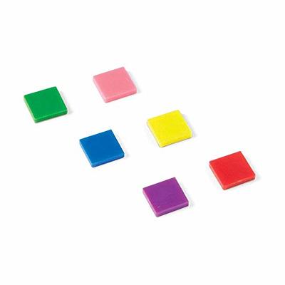  hand2mind Foam Square Color Tiles, Color Sorting, Math