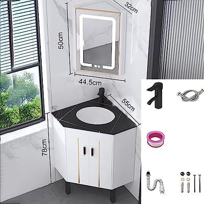 Dropship Corner Bathroom Vanity Sink Combo For Small Space Wall