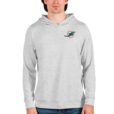 Men's Antigua Heather Gray Carolina Panthers Victory Chenille Pullover Sweatshirt Size: Small