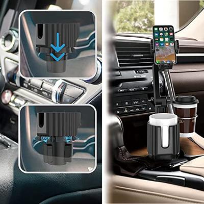 Pletmin Car Cup Holder Phone Mount: Universal Auto Cell Phone Stand with  Drink Expand Cup Holder for SUV, Automobile