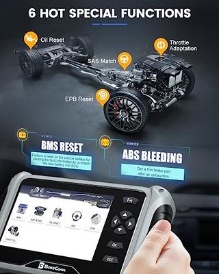 Launch Elite ABS Bleeding Scan Tool,Engine/Transmission/ABS/SRS OBD2  Scanner Diagnostic Tool,Throttle Reset Code Reader,Lifetime Online  Update,4