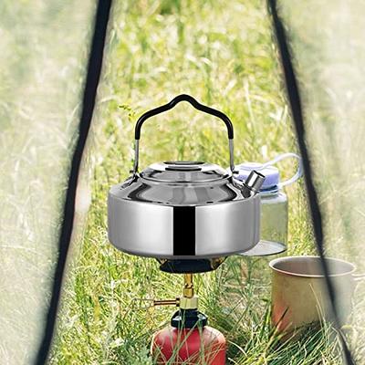 Stainless Steel Stovetop Tea Kettle Portable Kettle Mountaineering