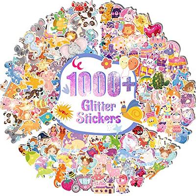 VKPI 1000+ Pieces Mix Kids Stickers with Common Style, Holographic  Stickers, Glitter Foil, 3D Puffy Stickers, Various Theme, Fun Craft  Stickers for