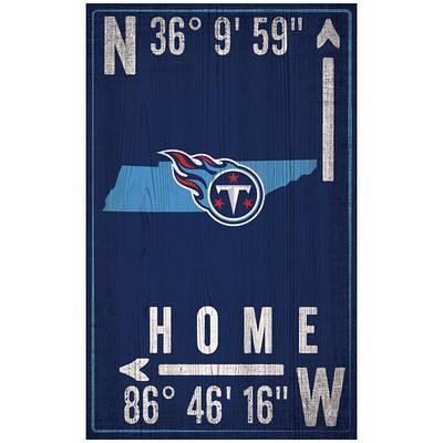 Tennessee Titans 11 x 19 Coordinate Sign - Yahoo Shopping