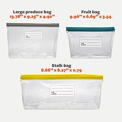 Full Circle Clear Large Reusable Ziptuck Storage Bag