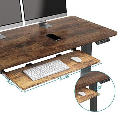  WOKA 55 x 28 Inch Electric Standing Desk with Wheels, Height  Adjustable Stand up Desk with a Monitor Stand Riser, Standing Computer Desk  with Memory Controllers, Adjustable Desks for Home Office 