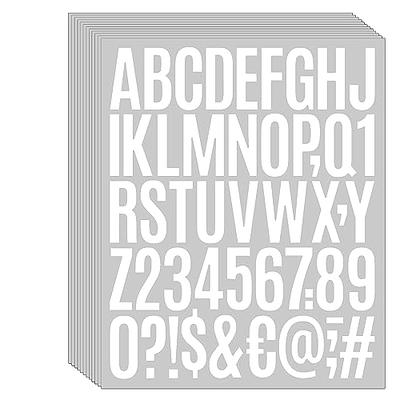  8pcs Vinyl Letters Stickers, 1 inch 2 inch Capital