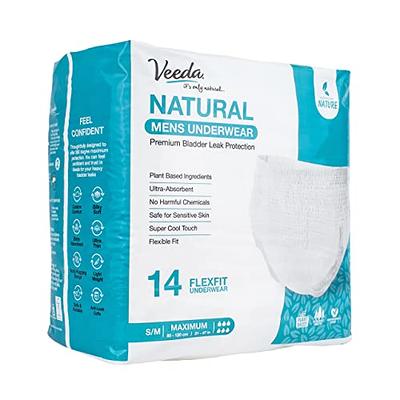 Basics Incontinence Underwear for Men, Maximum Absorbency,  Small/Medium, 60 Count, 3 Packs of 20, White (Previously Solimo) - Yahoo  Shopping