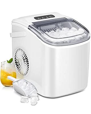 COWSAR Ice Makers Countertop, Portable Ice Maker Machine with  Self-Cleaning, 26.5lbs/24Hrs, 6 Mins/9 Pcs Bullet Ice, Ice Scoop and  Basket, Handheld Ice Maker for Kitchen/Home/Office/Party - Yahoo Shopping