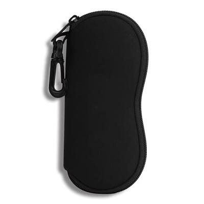 Fintie Glasses Case with Carabiner, Ultra Light Portable Neoprene Zipper  Sunglasses Soft Case at  Women's Clothing store