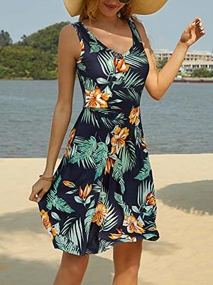 HUHOT Summer Dresses for Women 2024 Spring Dress Summer Midi Dress