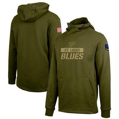 Vtg St. Louis Blues NHL Hockey Hoodie Mens Blue Large Pullover Sweatshirt