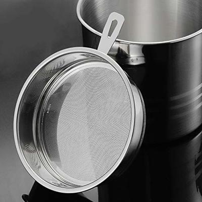 Stainless Steel Bacon Grease Container with Mesh Strainer Screen,1.2L/5  Cups Cooking Oil Keeper Storage Can for Kitchen - Yahoo Shopping