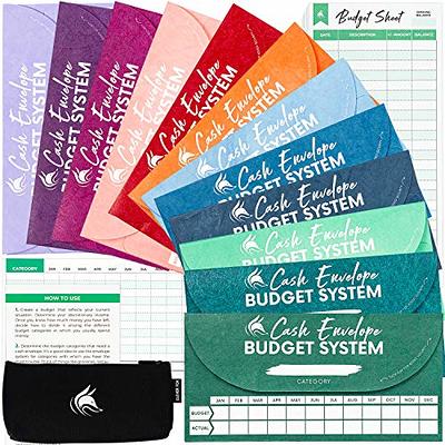  SKYDUE Mini Budget Binder with 12Pcs Cash Envelopes