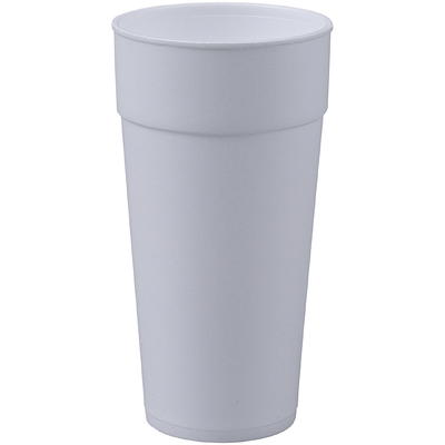 16 Oz Disposable Foam Cups (50 Pack), White Foam Cup Insulates Hot & Cold  Beverages, Made in The USA, to-Go Cups - for Coffee, Tea, Hot Cocoa, Soup