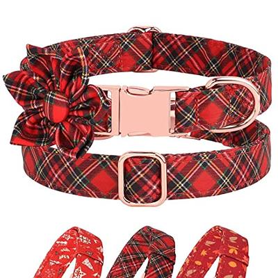 Beirui cute girl Dog collars for Small Medium Large Dogs, Multiple Floral  Patterns Female Pet Dog collars with Flower fo