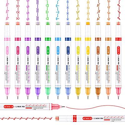 AOROKI 12 Colored Curve Highlighter Pen Set, 10 Different Shapes Dual Tip  Markers Cool Pens for Journal Planner Scrapbook Art Office School Supplies  for Kids Adults Journaling Drawing Note Taking - Yahoo Shopping