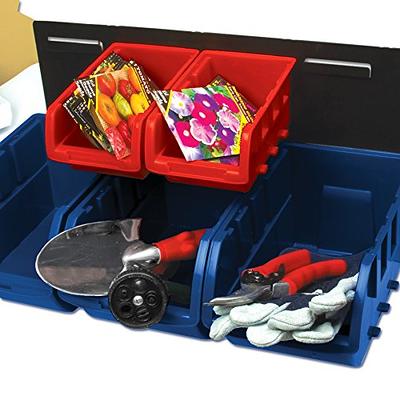 HORUSDY Storage Bins Parts Rack 36Pcs Bin Organizer Garage Plastic Shop  Tool, Tools for Men Tools Gif