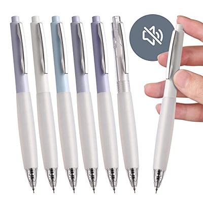 ZRE Click Silent Gel Pens Fine Point Smooth Writing Pens, 10 Pcs Cute Pens  for Journaling, Aesthetic Pens, 0.5 mm Fine Point Pen, Black Ink Pens