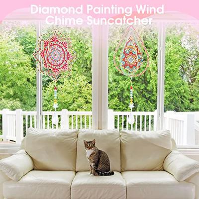 DIY Diamond Painting Double-sided Hanging Rotatable Wind Chime