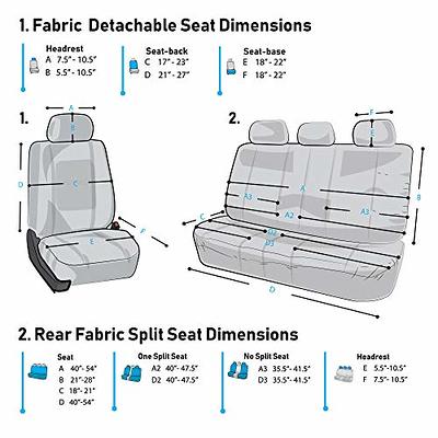 FH Group Premium Car Seat Cushions Full Set