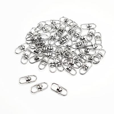 50pcs Swivel Connectors Clasps Double Ended Eye Hooks Lanyards Key Ring for  Jewelry Keychain DIY Crafts Making Accessories (Silver) - Yahoo Shopping
