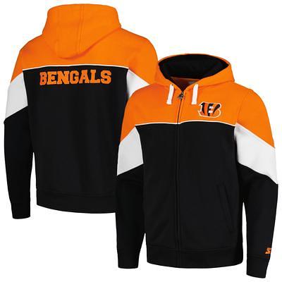 Cincinnati Bengals JH Design Big & Tall Wool Full-Snap Jacket - Black/Orange