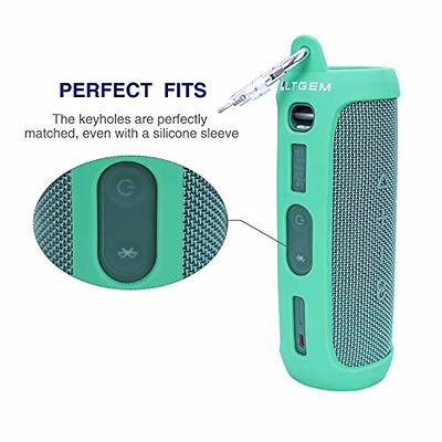 Silicone Case for JBL FLIP Essential 2 Waterproof Portable Bluetooth  Speaker, Gel Soft Skin Rubber Cover, Travel Carrying Storage Bag Pouch with