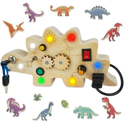 SUPKIZ Toddler Busy Board, Montessori Toys for 1-3 + Year Old Baby, Wooden Busy  Board with Led Light, Dinosaur Toddler Toys Sensory Toys Travel Toys for Age  1 2 3 + Boy Girl Birthday Gift - Yahoo Shopping