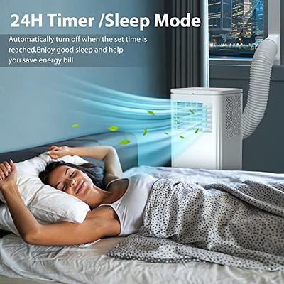  Portable Air Conditioners, 10000 BTU Portable AC for Room up to  450 Sq. Ft., 3-in-1 AC Unit, Dehumidifier & Fan with Digital Display,  Remote Control, Window Installation Kit, 24H Timer, Sleep