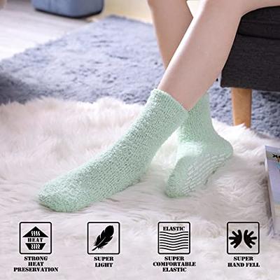  Mens Fuzzy Slipper Socks Super Soft Cozy Fluffy Winter