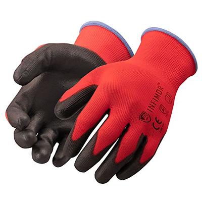 Potchen 36 Pairs Work Gloves for Men Safety Work Gloves Bulk Gardening  Gloves Construction Gloves with Nitrile Coated on Palm and Fingers for  Women