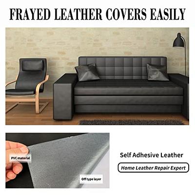Shagoom Leather Repair Patch, 17X316 inch Repair Patch Self Adhesive  Waterproof, DIY Large Leather Patches for Couches, Furniture, Kitchen  Cabinets, Wall (17X316 inch, Black) - Yahoo Shopping