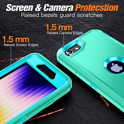 Anuck iPhone 8 Plus Case, iPhone 7 Plus Case, Soft Silicone Gel Rubber  Bumper Case Microfiber Lining Hard Shell Shockproof Full-Body Protective  Case