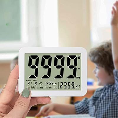 Mainstays Digital Kitchen Timer, Magnetic Countdown Count up Timer with  Large LCD Display 