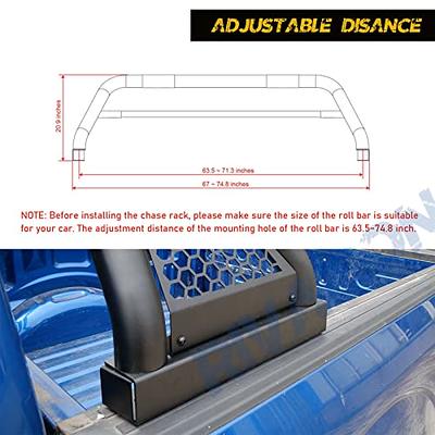 Universal Roll Bar Truck, Adjustable Roll Sport Bed Bar Chase Rack