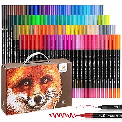 ai-natebok Dual Brush Marker Pens, Coloring Pens, 36 Colors 0.4