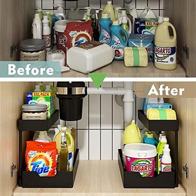 REALINN Under Sink Organizers and Storage, Pull Out Kitchen Under Sink  Storage Rack, Bathroom Cabinet Organizer Baskets - Yahoo Shopping