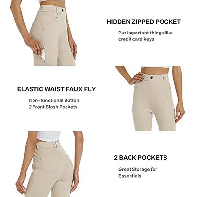 Women's Bootcut Dress Pants 29 Casual Work Pants Stretchy Slacks