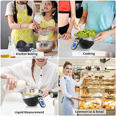 Kitchen Digital Food Scale, High Accuracy Mini Food Scales Digital Weight  Grams and Oz for Cooking, Baking, Jewelry, Tare Function, 2 Trays, LCD