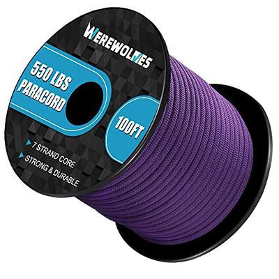 WEREWOLVES 550lb Paracord/Parachute Cord - 7 Strand Core Paracord Rope -  Type III Parachute Cord 100', 200', Paracord for Camping, Hiking and  Survival (100FT, Acid Purple) - Yahoo Shopping