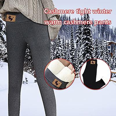 Women's Fleece Lined Leggings Thermal High Waist Tummy Control Yoga Pants  Winter Slimming Workout Running Pants