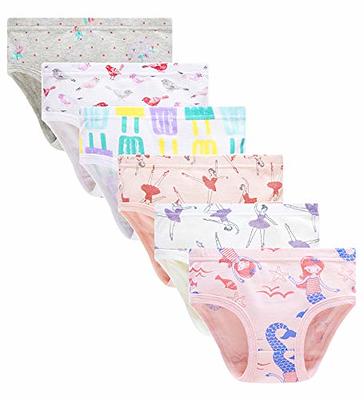 Girls' Soft Cotton Underwear Little Kids ' Assorted Panties (Pack of 6)
