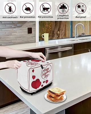 Toaster Dust Cover for Kitchen 2 Slice, Happy Valentine's Day Love Red  Heart Pattern Bread Maker Covers Toasters for Fingerprint Protector  Washable Small Appliance Covers Accessories (12x7.5x8in) - Yahoo Shopping