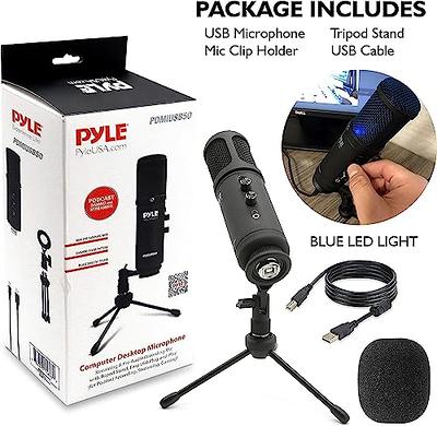 XLR Microphone Condenser Mic for Computer Gaming, Podcast Tripod