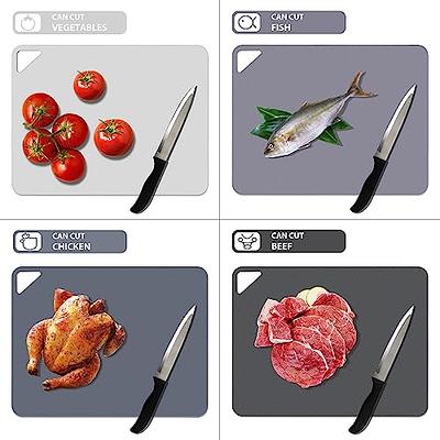 5 Pieces Flexible Cutting Boards, BPA Free Plastic Cutting Boards for  Kitchen, Non Slip Cutting Mat for Meat and Vegetables