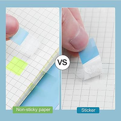 2000Pcs Sticky Tabs for Annotating Books, Clear Sticky Notes for Binders,  Page Markers for Notebooks, Multi-Colored Writable and Repositionable Book